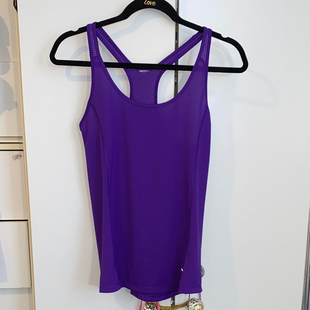 Purple Women's Exercise Tank Top